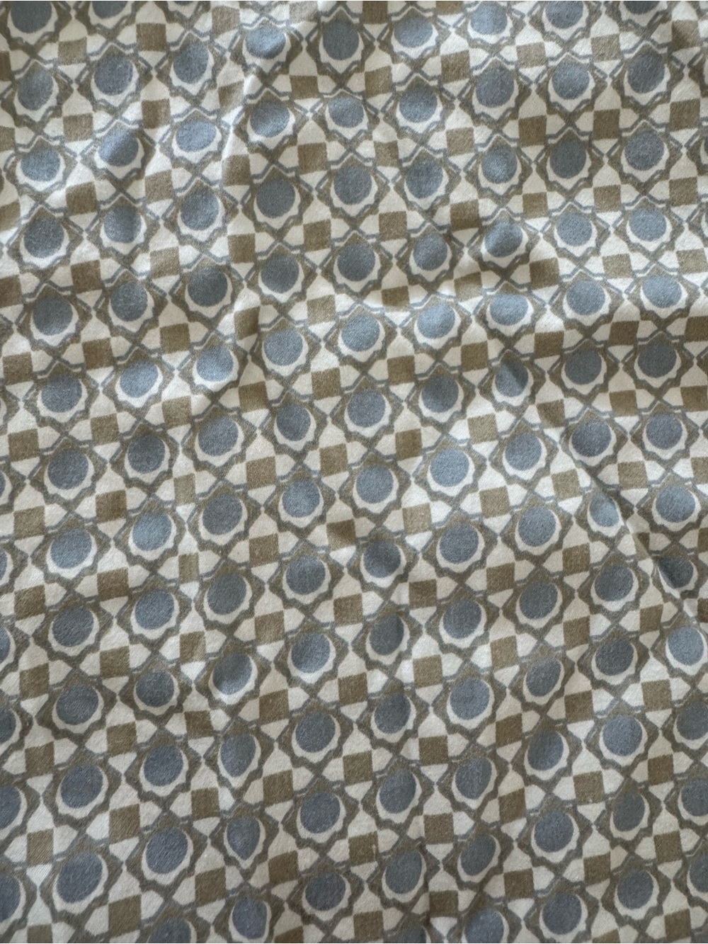 Serena and Lily Geometric Blue and Tan DecorativeCrib Bedding